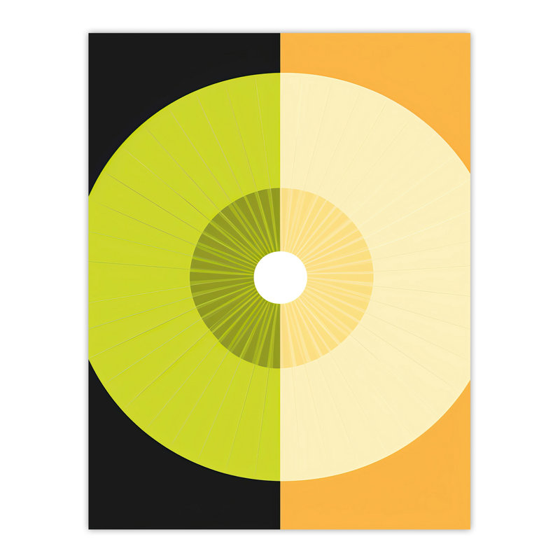 Wall Art Print Abstract Kiwi And Orange Kitchen Artwork Painting Poster