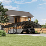 Abri de voiture robuste en métal 20 pi x 30 pi x 8,5 pi