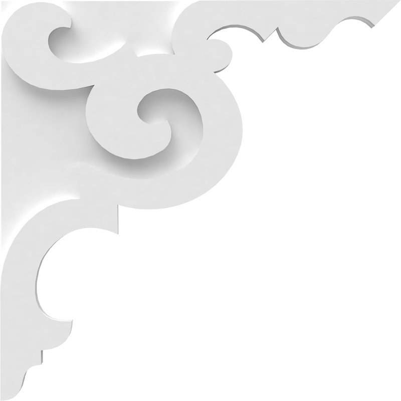 Corbeau en PVC de qualité architecturale Benson, H 22 po x l 22 po x P 1,875 po