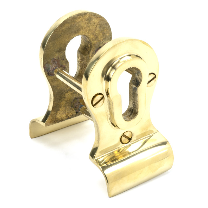 Euro Rosette, Polished Brass
