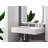 Juniper 36" Rectangular Wall Mounted Bathroom Sink with Left Basin and Counter Space - Marble White, With Faucet Hole-1392611482-1446987314