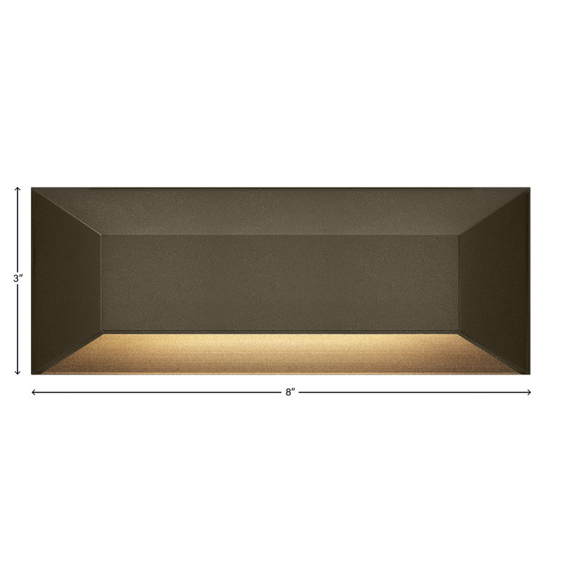 Hinkley Nuvi Rectangular Deck Sconce, Brown