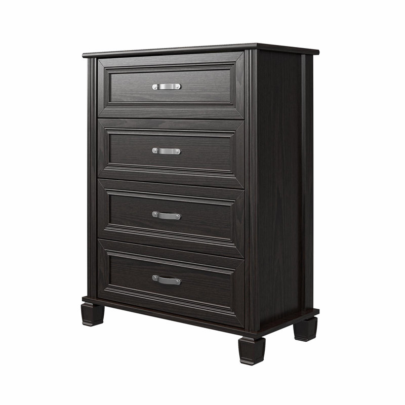 Commode 4 tiroirs Hillview, Espresso