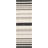 Emek Hand Woven Flat Weave H. S. Wool/Cotton Striped Rug in Black/Tan-1624417980