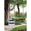 Decorative 4-Tier Block Fountain - 13.6" x 15.7" x 22.4" - Grey/Black