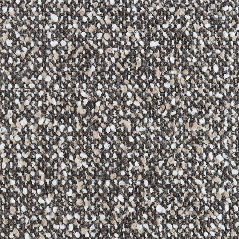 Chaise d'appoint, tweed brun et gris