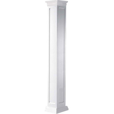 Ensemble de colonnes à panneau encastré en PVC Craftsman Classic Square