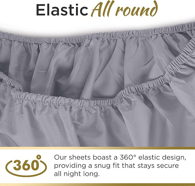 100% Microfiber Double Brushed Sheet Set - Extra-Soft & Wrinkle-Free - 15" Deep Pockets - Ideal for Dorms, Hospitals & Split Beds - 3 PC Set