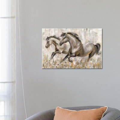 Running Horses by Silvia Vassileva - Wrapped Canvas Painting