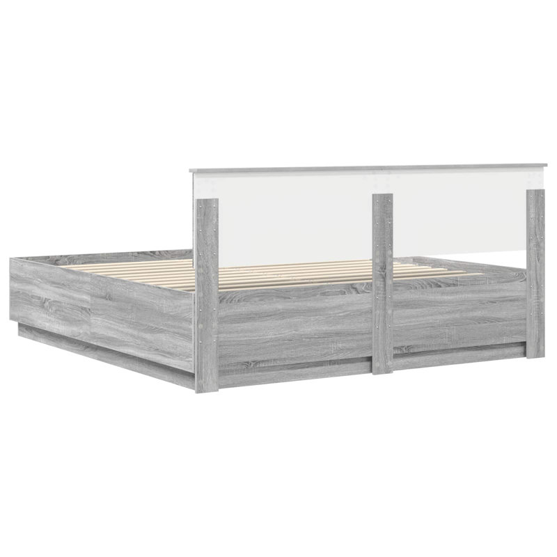 Bed, Super King (6'), Grey Sonoma
