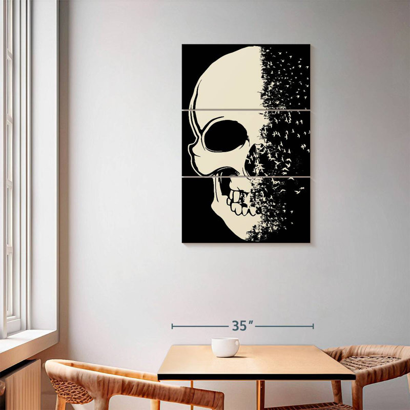 Hitzel Fading Skull, 57" H x 36" W