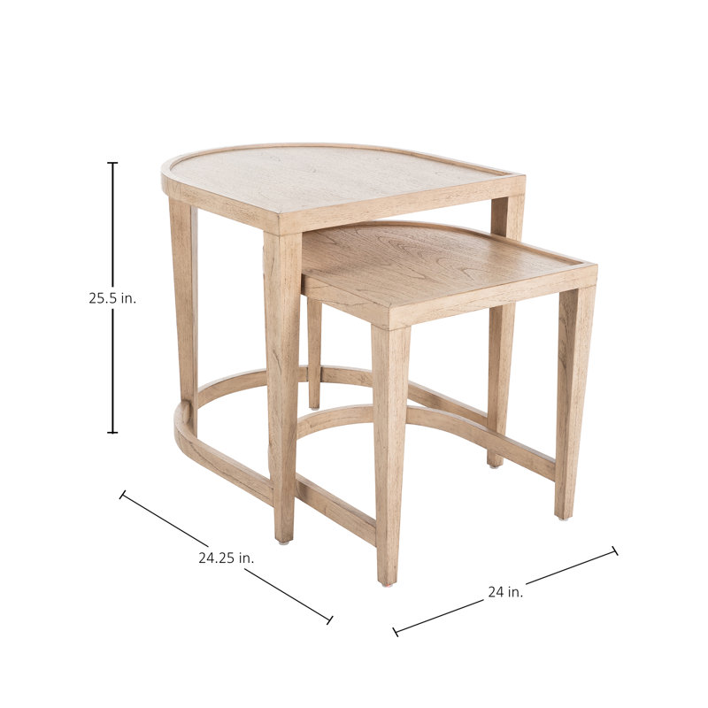 Dustin Solid Wood Nesting Tables