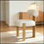 Chaise d'appoint rembourrée avec structure en métal-133488490