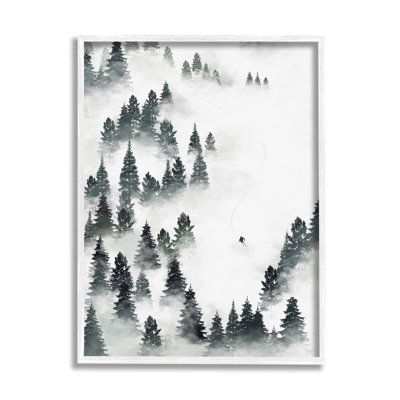 " Winter Ski Slopes Mountain " by Ziwei Li Painting Print