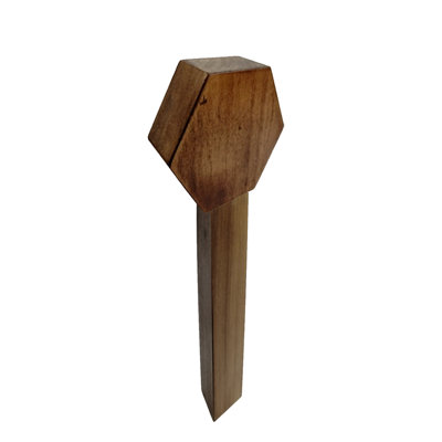 Hexagon Top with Triangle Handle Wood Beer Tap Handle Header Keg Handle Faucet Pub Draft Marker