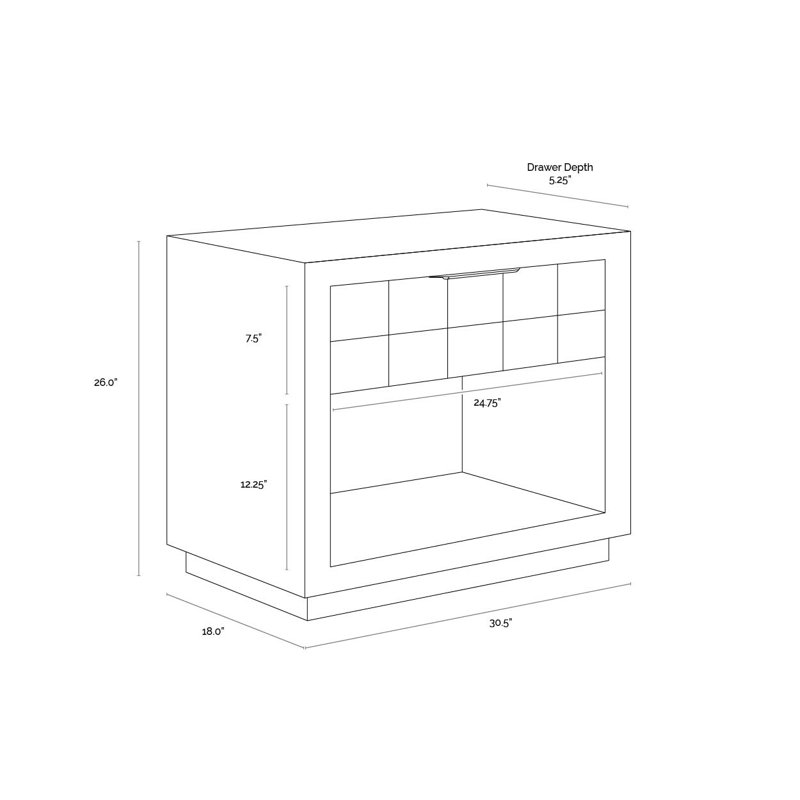 AKAVA 1 - Drawer Nightstand