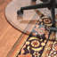 Tapis de chaise à bord solide en verre trempé-86922696
