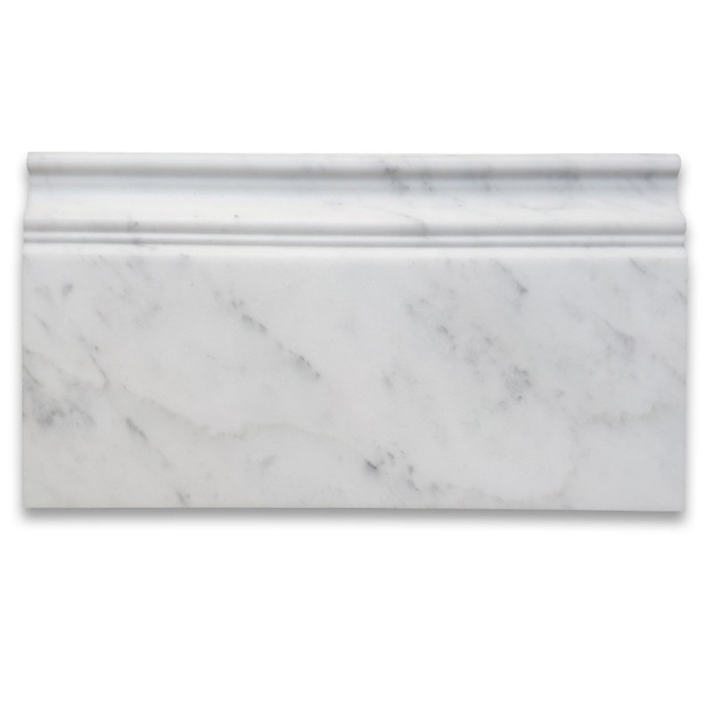 6" x 12" Beveled Marble Wall & Floor Tile