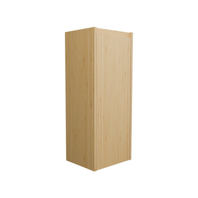 Armoire murale en bambou à grande capacité de pressage latéral