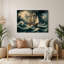Art mural nautique moderne bleu marine-788597781