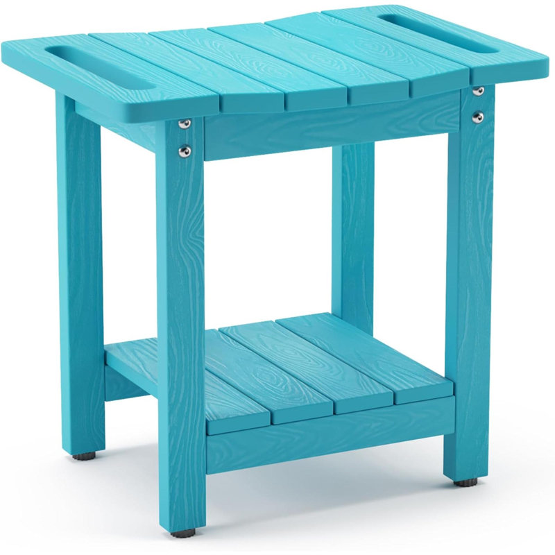 Tabouret d'appoint Alban, Bleu ciel