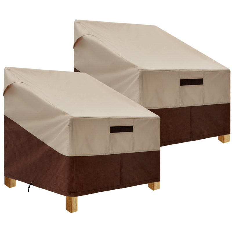 Housse respirante pour chaise de patio, ensemble de 2 pièces, H 36 po x l 32 po x P 37 po
