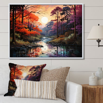 " River Though Forest Sunrise II "