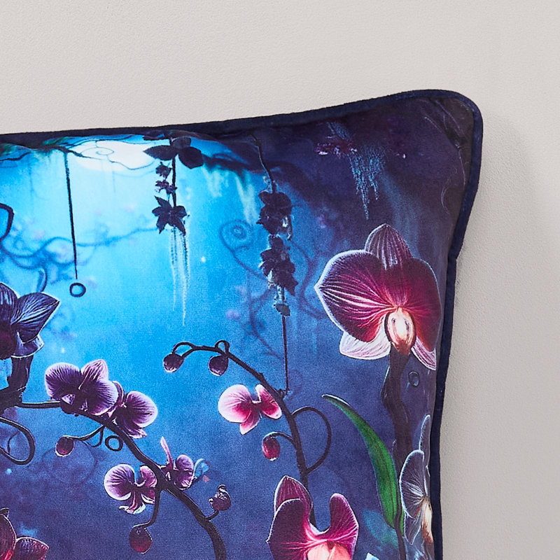 Coussin décoratif 20 po x 20 po Fantasy Orchids