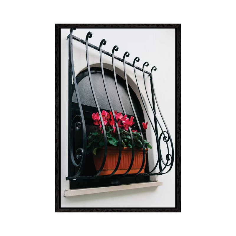 Positano Blooms III by Bethany Young - Print on Canvas, 101.6cm H x 66.04cm W x 3.81cm D, Black Framed