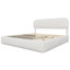Lit plateforme en tissu de laine d'agneau, cadre de lit rembourré chaud pour la chambre à coucher-439277930-439277940