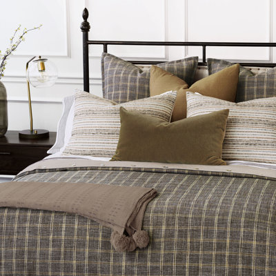 Housse de couette en microfibre gris anthracite Hastings Inverness