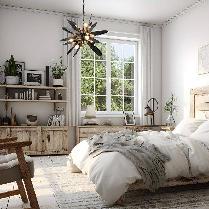 Aimee 12 - Light Dimmable Sputnik Sphere Chandelier