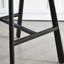 Ensemble de tabourets de bar ergonomiques avec repose-pieds - Structure en métal robuste pour sièges à hauteur de comptoir-1323601761