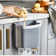 Sindelar Collapsible Trash Bin Hanging Foldable Kitchen Waste Bin Expandable Wall Mounted Dustbin