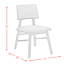 Chaise d'appoint rembourrée brun caillou Bryant