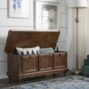 Greyleigh™ Oakham Linen Upholstered Storage Bench & Reviews | Wayfair