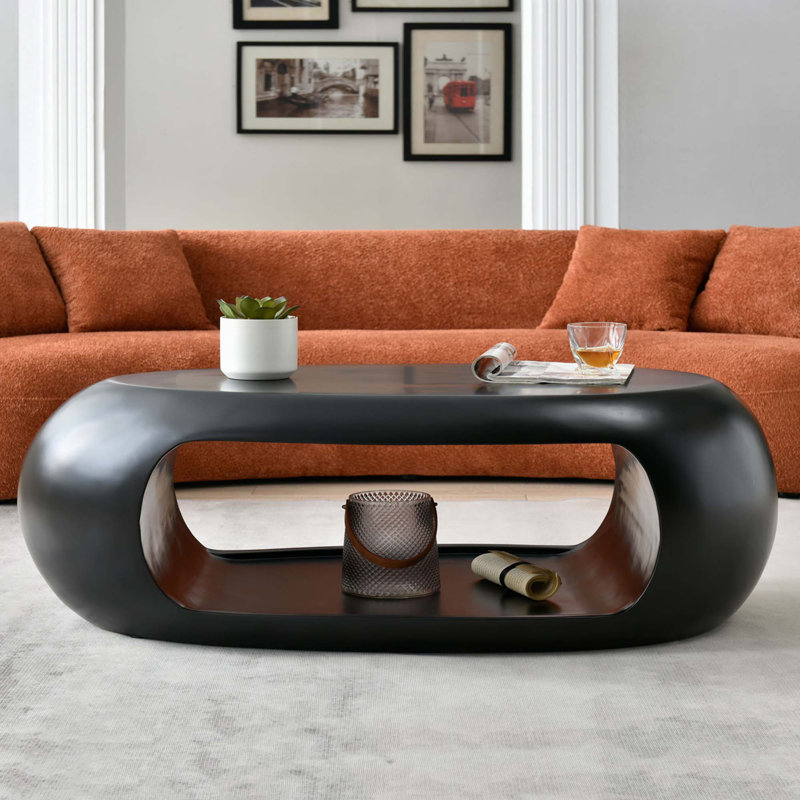 Table basse ovale