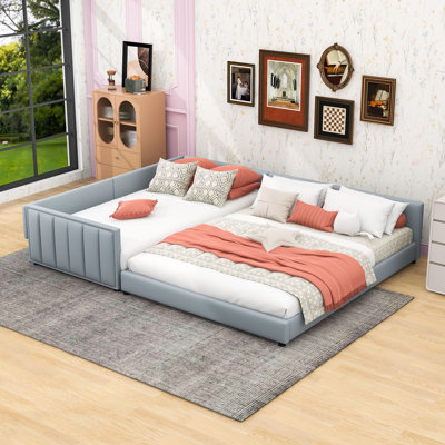 Kayelee Queen and Twin Size Upholstered Platform Bed by Latitude Run