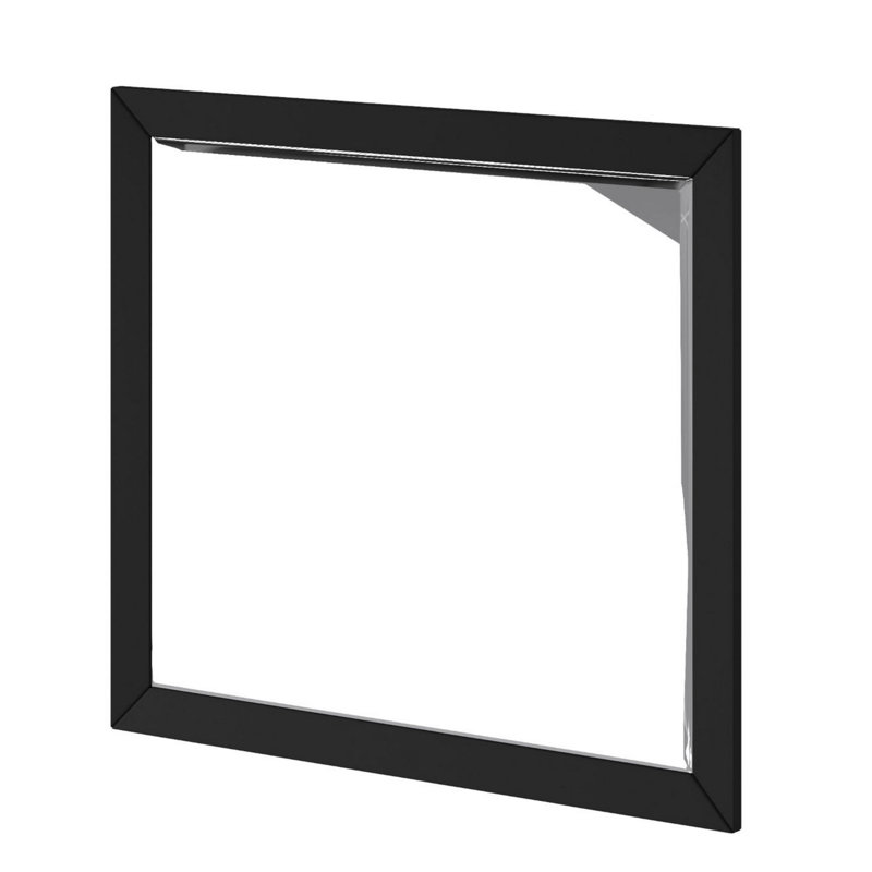 Abdulsamet Wood Flat Wall Mirror