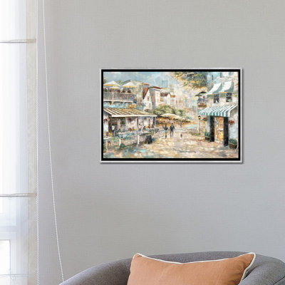 «Rooftop Café» par Ruane Manning - reproduction d'art