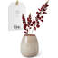 Lave Home Egg-Shaped vase, 5.5 x 5.5 x 7 in, Beige