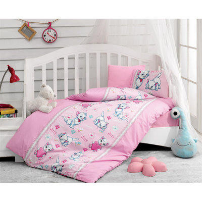 Ensemble de housse de couette moderne et contemporaine 100% coton Eshawna