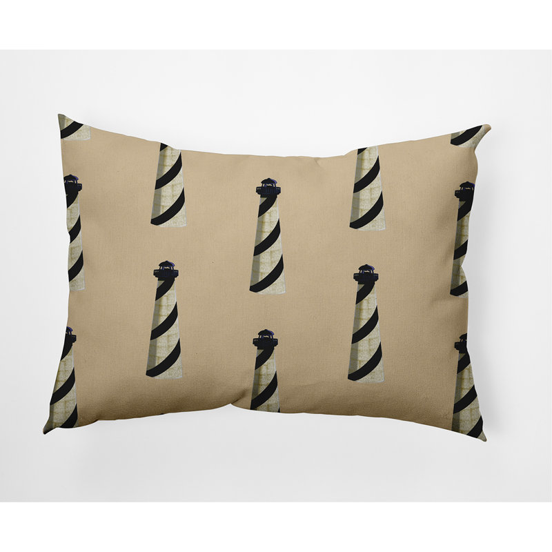 Beacon Geometric Outdoor Reversible Throw Pillow, Yellow