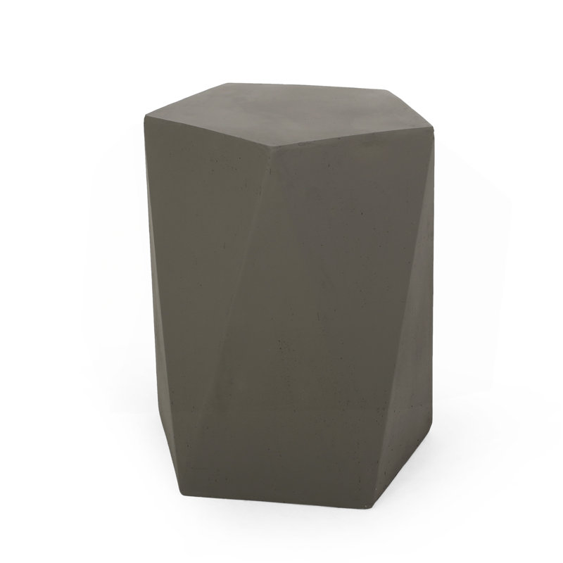 Side Table, Light Gray