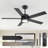52" Javonnie 5 - Blade Standard Ceiling Fan with Remote Control and Light Kit Included-1826312016-1826312017