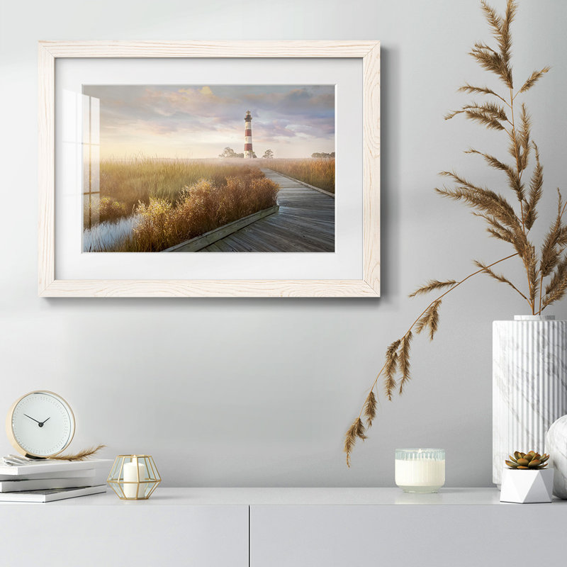 " Private Path I ", 18" H x 26" W x 1.5" D, White