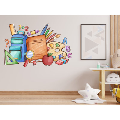 Bibliothèque ABC, art mural, décalcomanie, bibliothèque, décalcomanie, chambre pour enfants, salle de lecture, chambre de bébé, école, cadeaux pour enfants