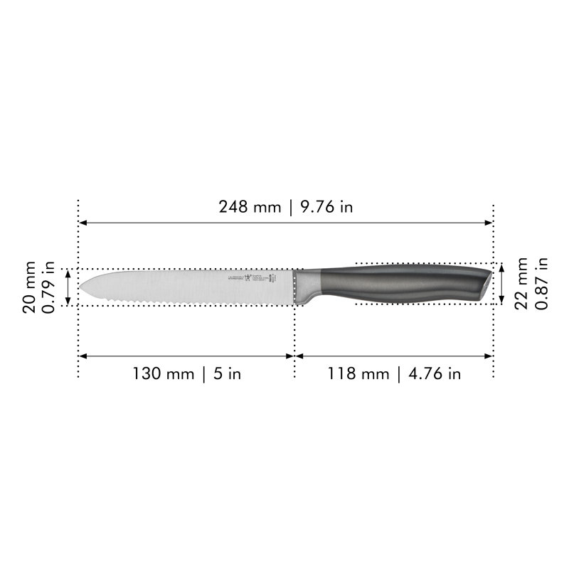 HENCKELS Graphite 5-inch Serrated Utility Knife
