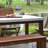 Fleur Rectangular Outdoor Dining Table With Umbrella Hole , 38'' in. W 68'' in. D
