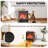 Small Electric Fireplace Heater For Home, Portable Space Heater With Dancing Flames, Safety Auto Shutoff And Temperature Control For Cozy Living Rooms And Offices